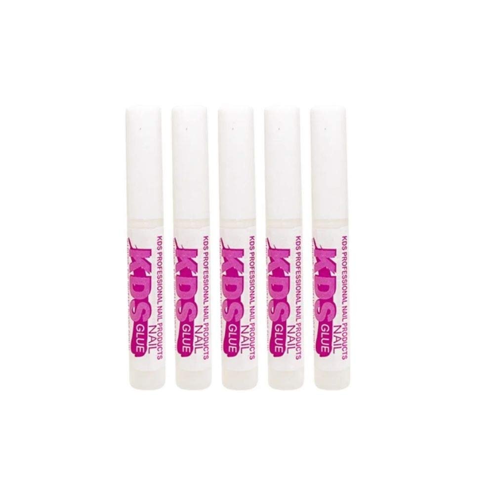 KDS Nail Tip Glue – Super Bond Adhesive for Acrylic Nails, 5-Pack (0.07 oz Each) - görsel 1