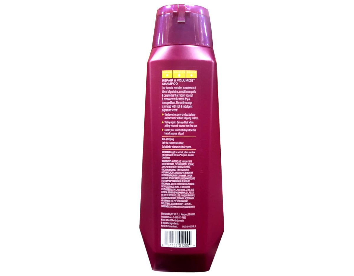 Infusium Moisturize & Replenish Shampoo and Conditioner Set - 13.5 oz Each, Restore Dry Hair Avelisse