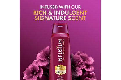 Infusium Moisturize & Replenish Shampoo and Conditioner Set - 13.5 oz Each, Restore Dry Hair Avelisse