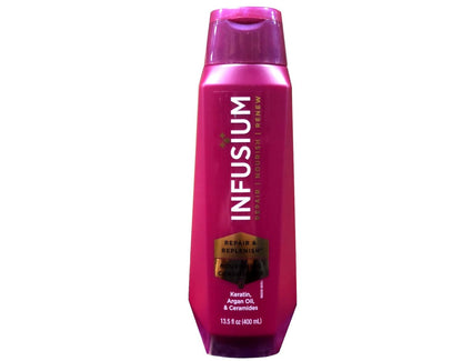 Infusium Moisturize & Replenish Shampoo and Conditioner Set - 13.5 oz Each, Restore Dry Hair Avelisse