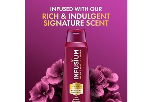 Infusium Moisturize & Replenish Shampoo and Conditioner Set - 13.5 oz Each, Restore Dry Hair Avelisse