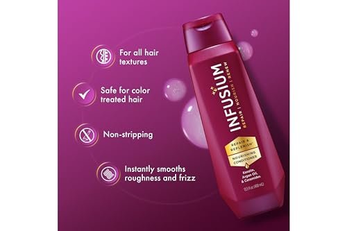 Infusium Moisturize & Replenish Shampoo and Conditioner Set - 13.5 oz Each, Restore Dry Hair Avelisse