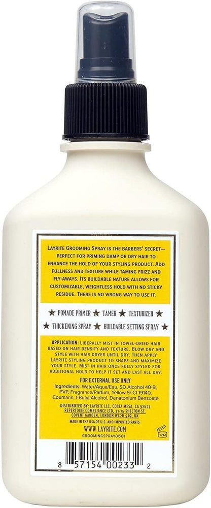 Layrite Grooming Spray - 6.7 oz - Firm Hold, High Shine Finishing Spray for Men Avelisse