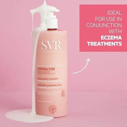 SVR Topialyse Cleansing Balm for Dry, Itchy & Sensitive Skin – Fragrance-Free Soothing Face & Body Wash with Niacinamide, 13.5 fl. oz. Avelisse