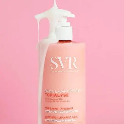 SVR Topialyse Cleansing Balm for Dry, Itchy & Sensitive Skin – Fragrance-Free Soothing Face & Body Wash with Niacinamide, 13.5 fl. oz. Avelisse