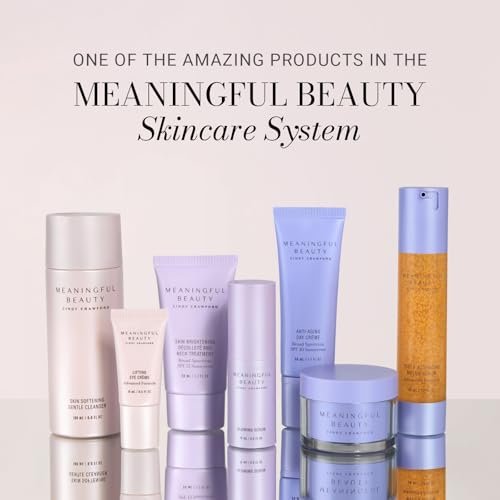 Meaningful Beauty Glowing Serum – Lightweight Anti-Aging Face Serum with Melon Leaf Stem Cell & Vitamin C for Women, 0.5 oz Avelisse