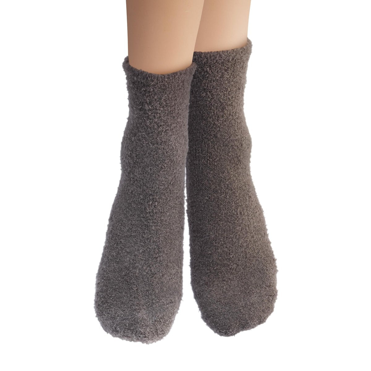 Earth Therapeutics Aloe Socks – Infused with Aloe Vera & Vitamin E for Dry Feet, Cracked Heels, Calluses – Grey/Confetti (2 Pairs) Avelisse