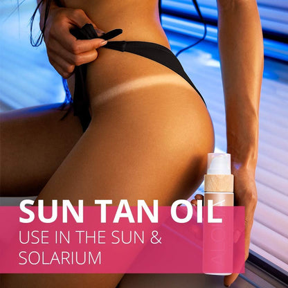 COCOSOLIS ALOHA Sun Tan & Body Oil - Organic Tanning Bed Lotion - Healthy Deep Chocolate Tan - Tanning Accelerator with 5 Precious Oils (110 ml) Avelisse
