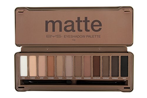BYS Eyeshadow Palette - 12 Matte Eyeshadows with 2 Applicators, 12g/0.42oz - görsel 2