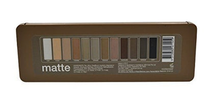 BYS Eyeshadow Palette - 12 Matte Eyeshadows with 2 Applicators, 12g/0.42oz