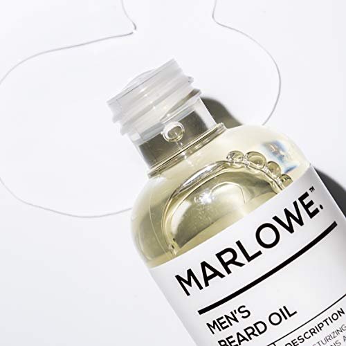 MARLOWE. No. 143 Beard Oil - Fragrance Free Natural Beard Conditioner for Softer, Fuller Beard, 3 oz Avelisse