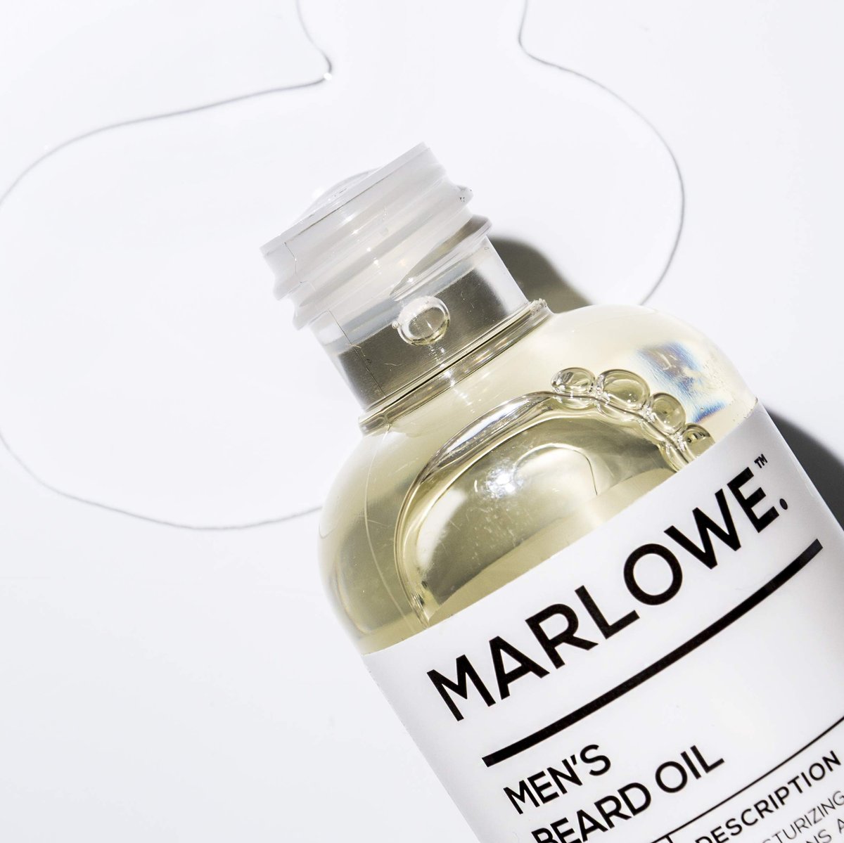 MARLOWE. No. 143 Beard Oil - Fragrance Free Natural Beard Conditioner for Softer, Fuller Beard, 3 oz Avelisse