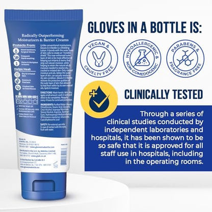 Gloves In A Bottle Shielding Lotion 3.4oz/100ml Tube + 2oz Combo - Second Skin for Hands & Body Avelisse