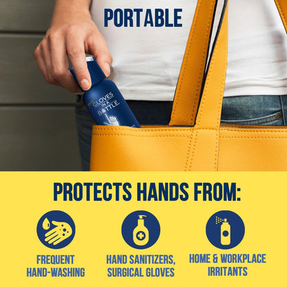 Gloves In A Bottle Shielding Lotion 3.4oz/100ml Tube + 2oz Combo - Second Skin for Hands & Body Avelisse