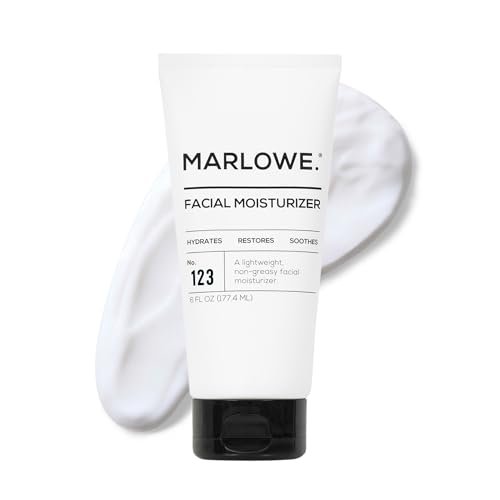 MARLOWE. No. 123 Facial Moisturizer for Men - Daily Face Lotion with Aloe Vera & Green Tea Extract, 6 oz, Lightweight, Non-Greasy, Fresh Aloe Citron Scent - görsel 2