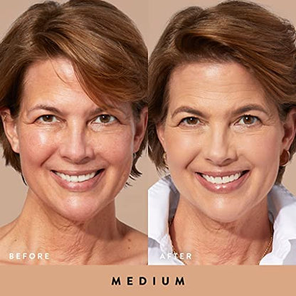 LAURA GELLER NEW YORK Quench-n-Tint Tinted Moisturizer - Medium | Sheer to Light Coverage with Hyaluronic Acid, Natural Glow Finish