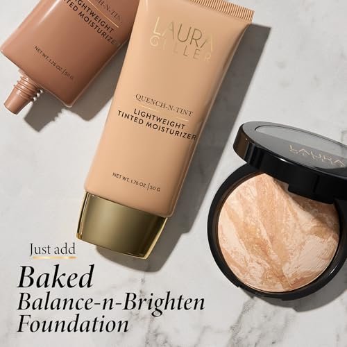 LAURA GELLER NEW YORK Quench-n-Tint Tinted Moisturizer - Medium | Sheer to Light Coverage with Hyaluronic Acid, Natural Glow Finish - görsel 14