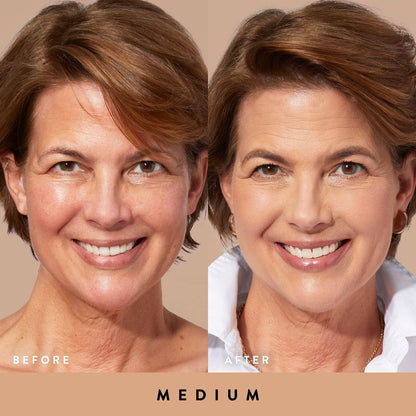 LAURA GELLER NEW YORK Quench-n-Tint Tinted Moisturizer - Medium | Sheer to Light Coverage with Hyaluronic Acid, Natural Glow Finish