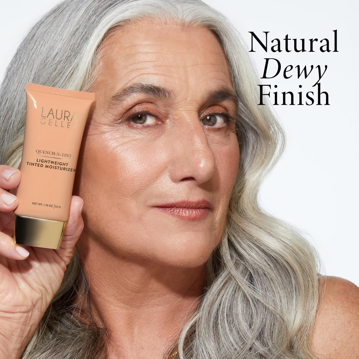 LAURA GELLER NEW YORK Quench-n-Tint Tinted Moisturizer - Medium | Sheer to Light Coverage with Hyaluronic Acid, Natural Glow Finish - görsel 7