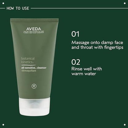 Aveda Botanical Kinetics All-Sensitive Cleaner – Gentle Fragrance-Free Facial Cleanser for Sensitive Skin, 5.0 fl oz