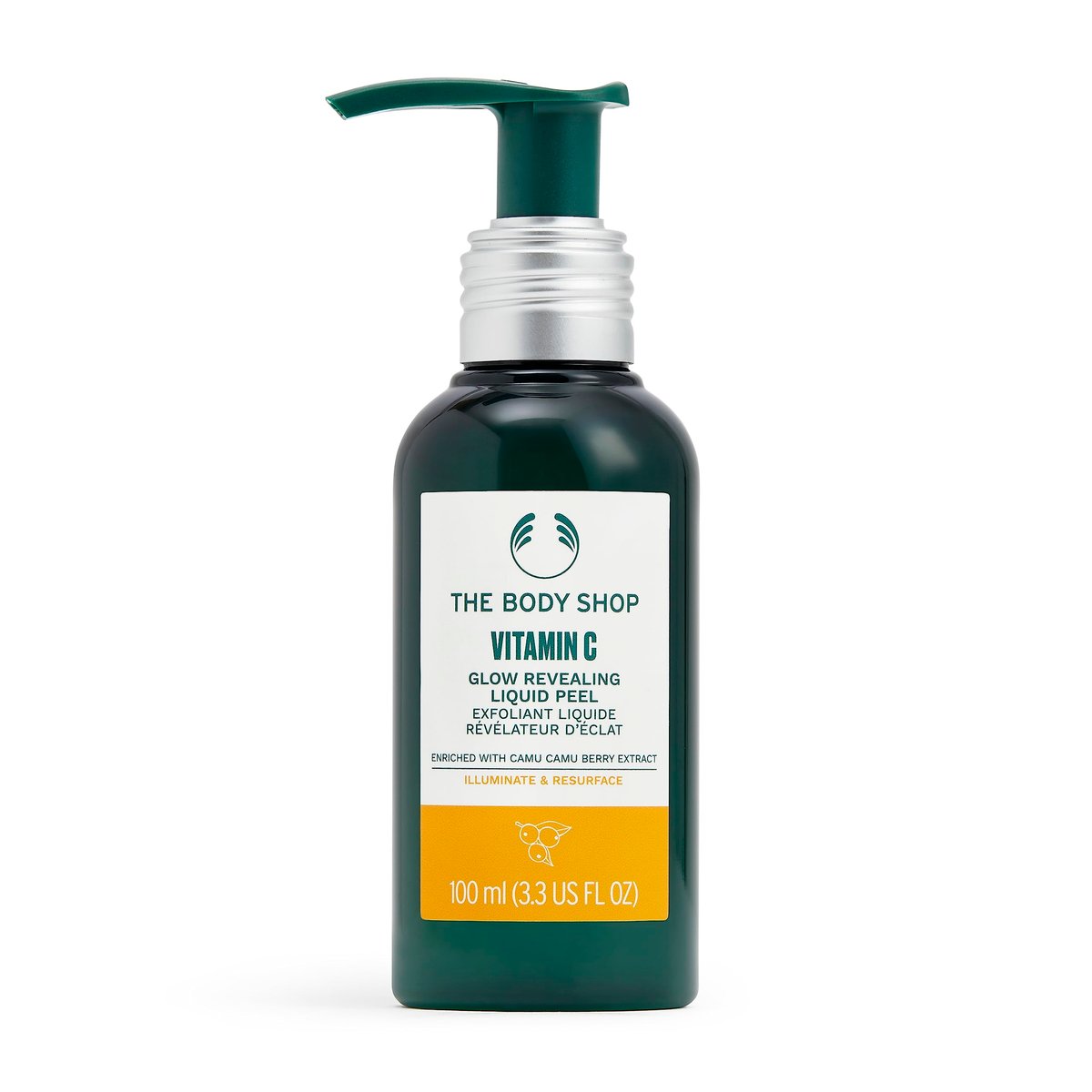 The Body Shop Vitamin C Glow-Revealing Liquid Peel - Illuminating & Resurfacing Facial Peel - 3.3 Fl Oz Avelisse