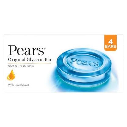 Pears Soft and Fresh Bathing Bar 125g (Buy 3 Get 1 Free)