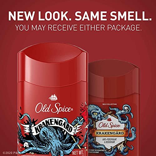 Old Spice Wild Collection Krakengard Antiperspirant & Deodorant, 2.6 Ounce (Pack of 3) Avelisse
