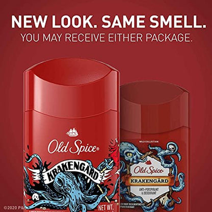 Old Spice Wild Collection Krakengard Antiperspirant & Deodorant, 2.6 Ounce (Pack of 3) Avelisse