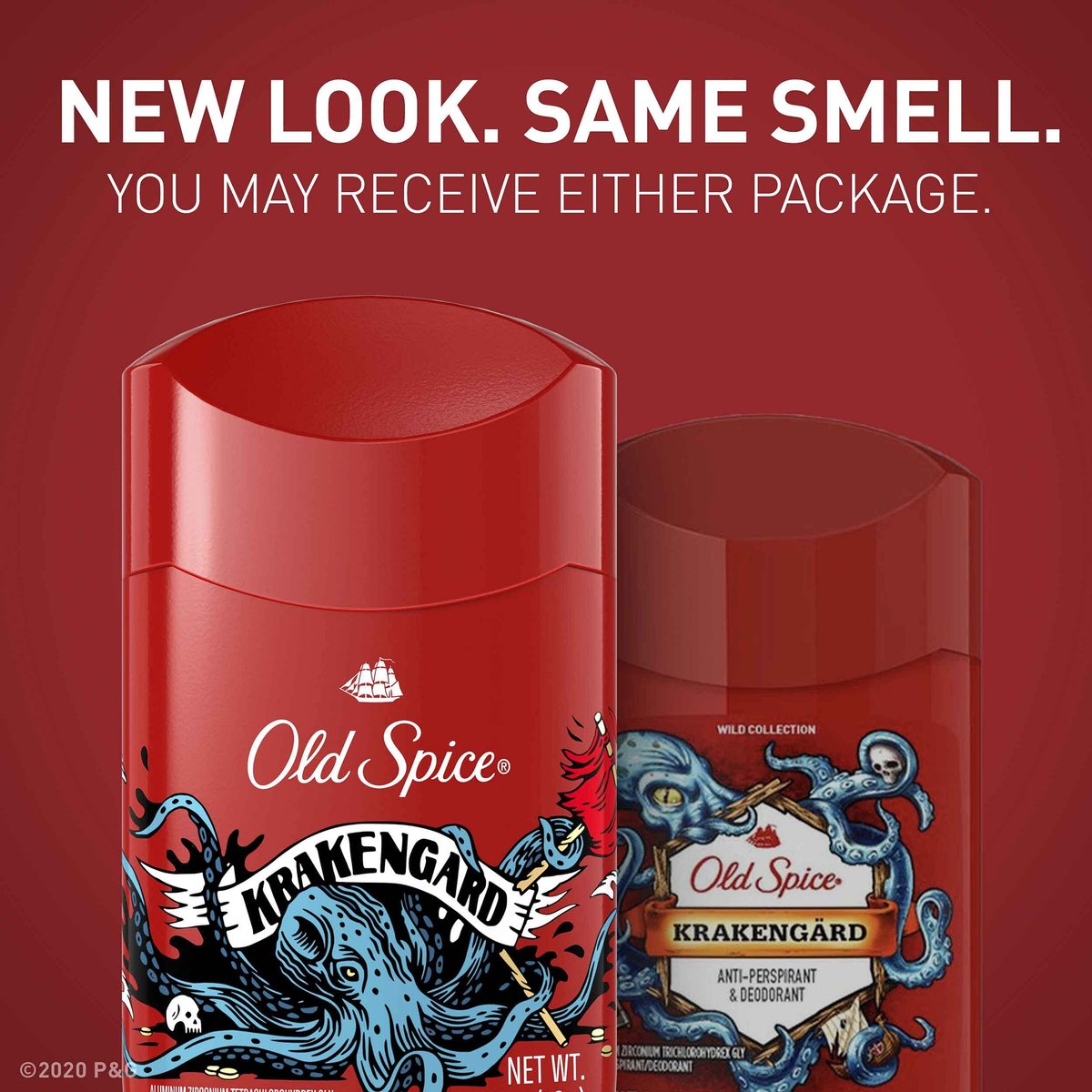 Old Spice Wild Collection Krakengard Antiperspirant & Deodorant, 2.6 Ounce (Pack of 3) Avelisse