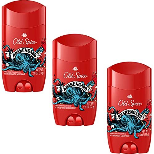 Old Spice Wild Collection Krakengard Antiperspirant & Deodorant, 2.6 Ounce (Pack of 3) Avelisse