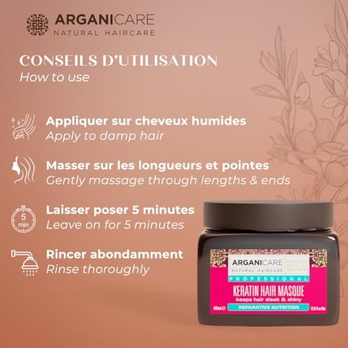 Arganicare Keratin Repair & Nutritious Mask for Dry and Damaged Hair - 16.91 fl oz - görsel 12