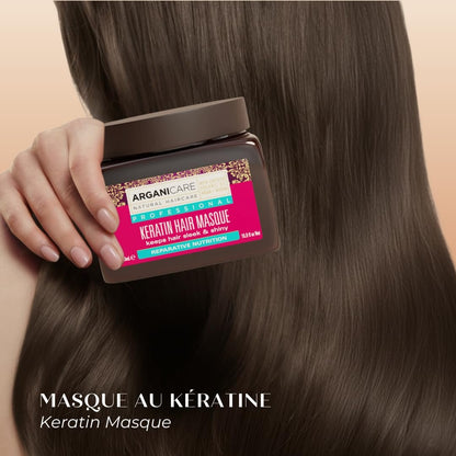 Arganicare Keratin Repair & Nutritious Mask for Dry and Damaged Hair - 16.91 fl oz