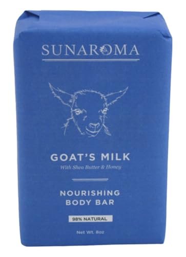 Sunaroma Conditioning Goat's Milk Bar Soap - 8 Ounce (Pack of 3) Avelisse
