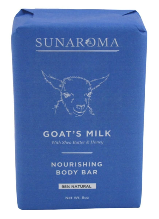 Sunaroma Conditioning Goat's Milk Bar Soap - 8 Ounce (Pack of 3) Avelisse
