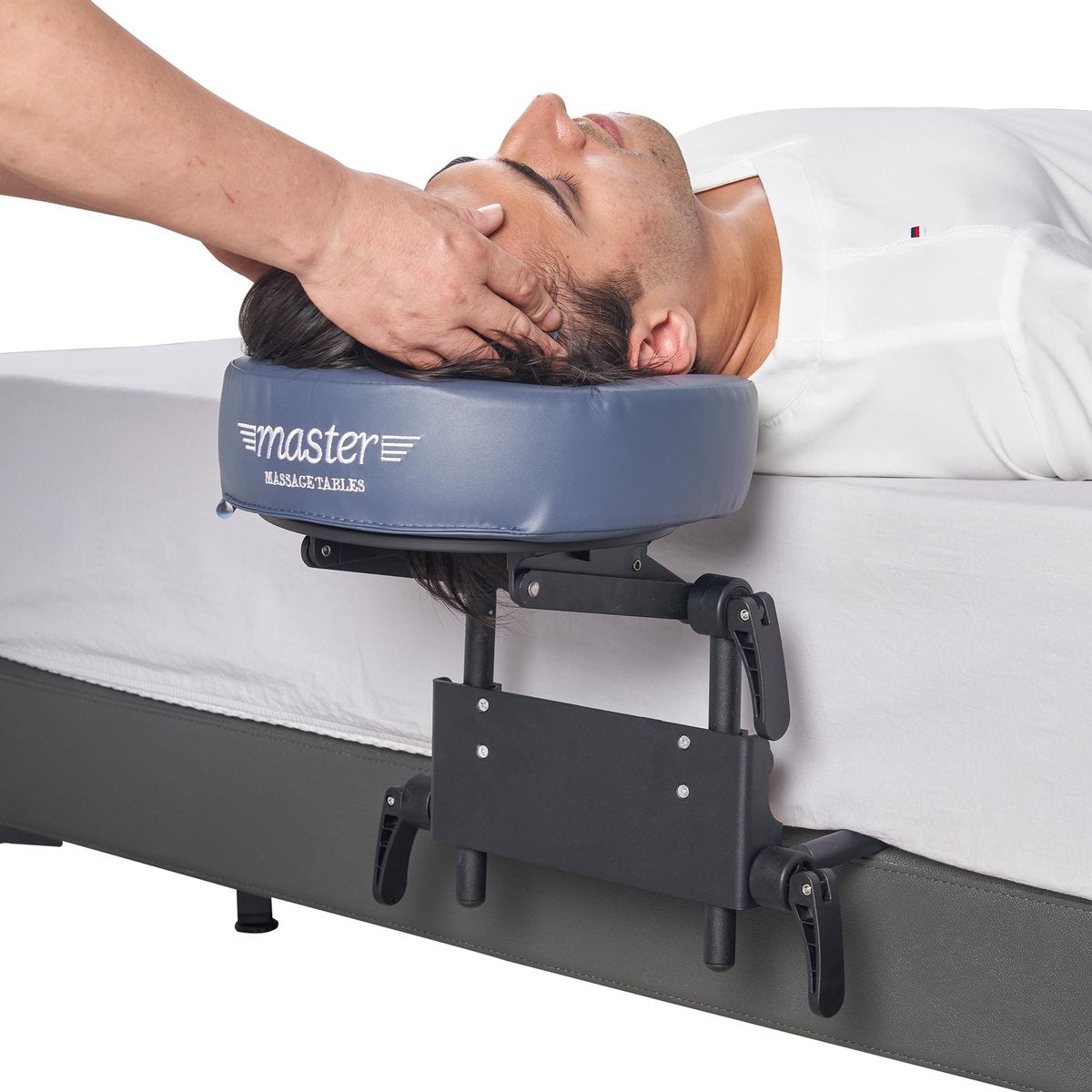 Master Massage Home Mattress Top Massage Kit - Royal Blue (Crescent) - Lightweight Aluminum Frame Avelisse