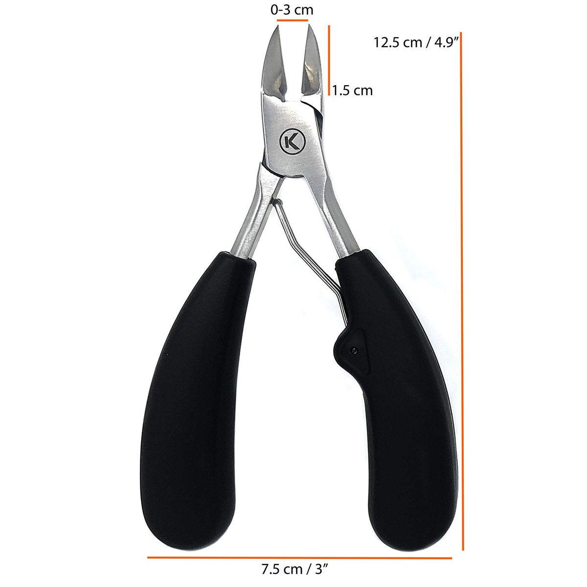 Kohm Toenail Clippers – Extra-Wide Blade & Non-Slip Grip for Thick, Ingrown & Fungal Nails – Heavy Duty Nail Cutter for Seniors, Men, Women & Pets Avelisse