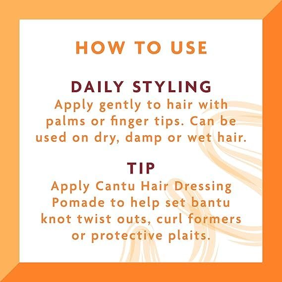 Cantu Shea Butter Hair Dressing Pomade - 4 Ounce (Pack of 2) for Natural Hair - görsel 6