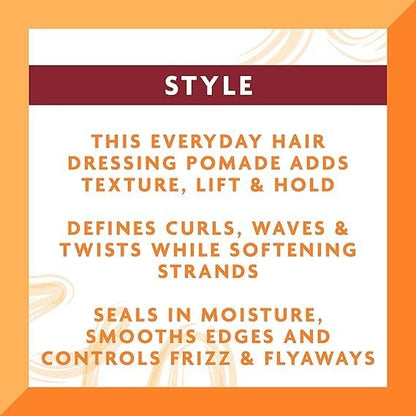 Cantu Shea Butter Hair Dressing Pomade - 4 Ounce (Pack of 2) for Natural Hair