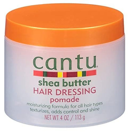 Cantu Shea Butter Hair Dressing Pomade - 4 Ounce (Pack of 2) for Natural Hair
