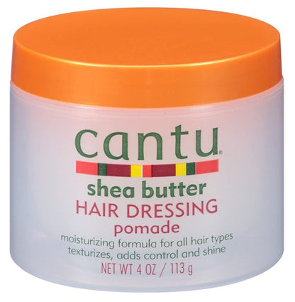 Cantu Shea Butter Hair Dressing Pomade - 4 Ounce (Pack of 2) for Natural Hair