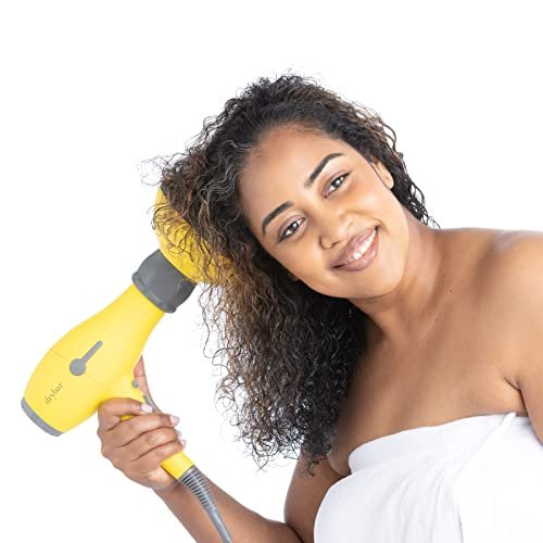 Drybar The Bouncer Diffuser – Yellow & Grey Hair Diffuser for Voluminous Curls Avelisse