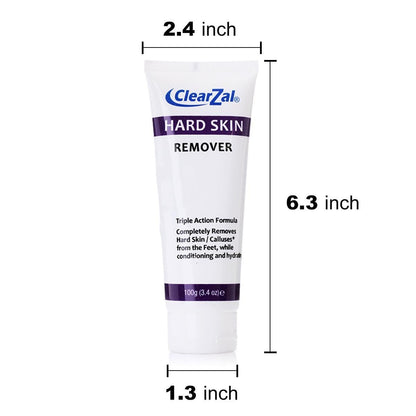 Clearzal Foot Cream for Hard Skin – Triple Action Formula with Aloe Vera, 3.4 oz – Softens Calluses & Corns, Hydrates Dry Feet Avelisse