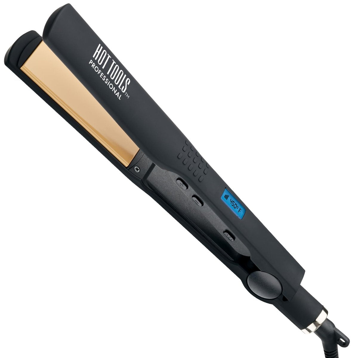 Hot Tools Pro Artist Nano Ceramic Flat Iron - 1 1/4 Inch Wide Plate for Faster Styling Avelisse