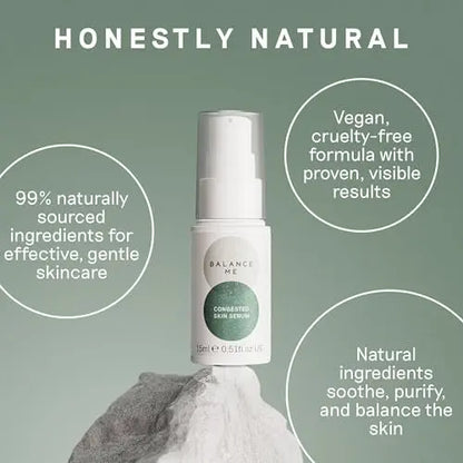Balance Me Congested Skin Serum - Natural Acne Treatment with Kanuka & Moringa, Non-Drying Spot Serum for Oily, Combination & Sensitive Skin (0.5 fl oz) Avelisse