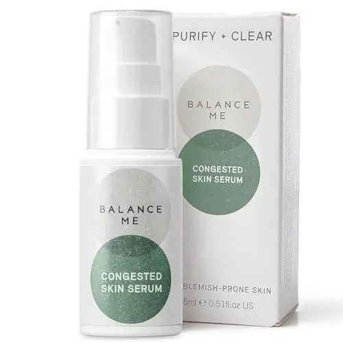 Balance Me Congested Skin Serum - Natural Acne Treatment with Kanuka & Moringa, Non-Drying Spot Serum for Oily, Combination & Sensitive Skin (0.5 fl oz) Avelisse