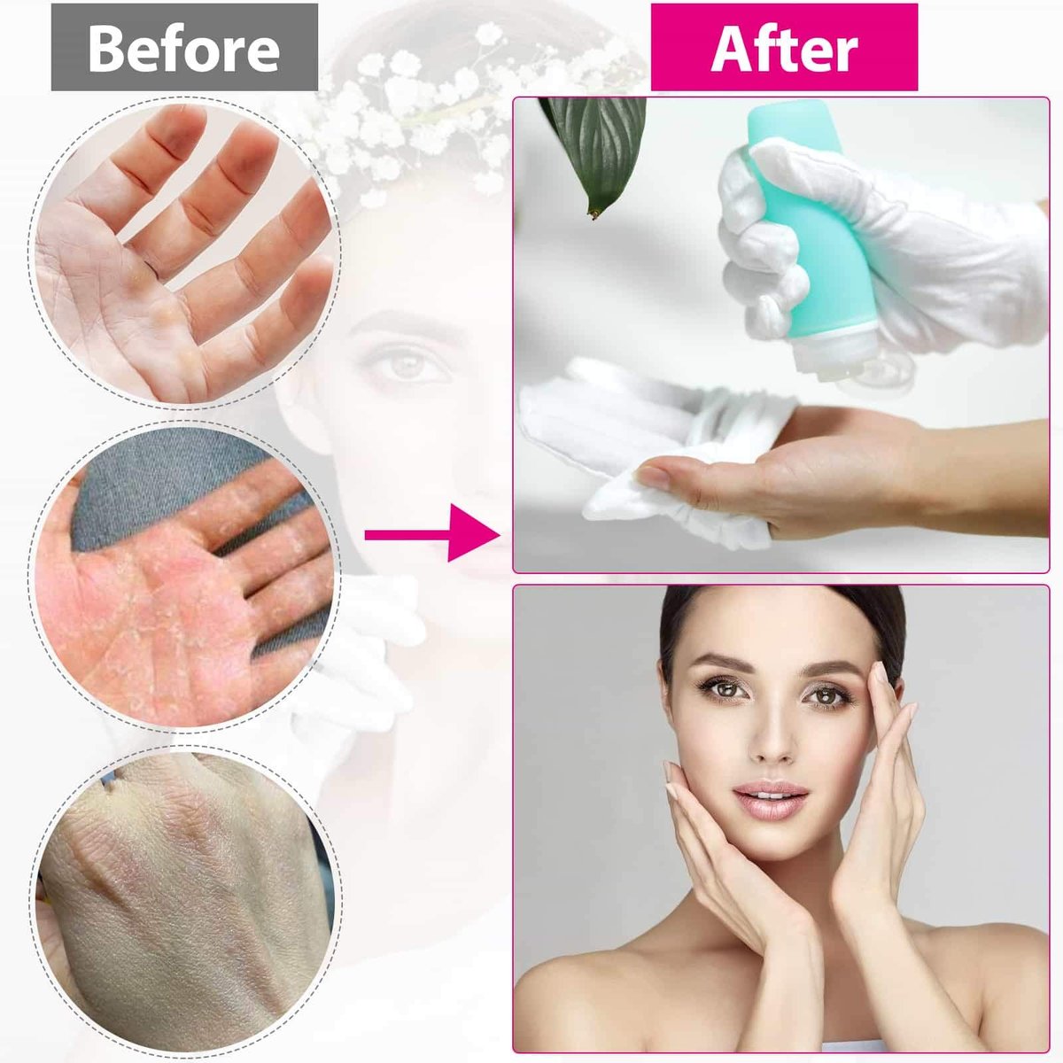 20 Pairs Cotton Gloves for Dry Hands - Paxcoo White Moisturizing Gloves for Eczema, Cosmetic & Jewelry Inspection, Medium Avelisse