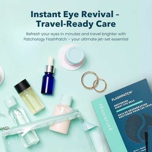 Patchology FlashPatch Restoring Night Eye Gel Patches with Retinol, Squalane & Peptides – Hydrogel Under Eye Masks for Fine Lines, Dark Circles & Puffiness – Overnight Eye Care (5 Pairs) Avelisse