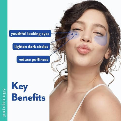 Patchology FlashPatch Restoring Night Eye Gel Patches with Retinol, Squalane & Peptides – Hydrogel Under Eye Masks for Fine Lines, Dark Circles & Puffiness – Overnight Eye Care (5 Pairs) Avelisse