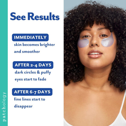 Patchology FlashPatch Restoring Night Eye Gel Patches with Retinol, Squalane & Peptides – Hydrogel Under Eye Masks for Fine Lines, Dark Circles & Puffiness – Overnight Eye Care (5 Pairs) Avelisse