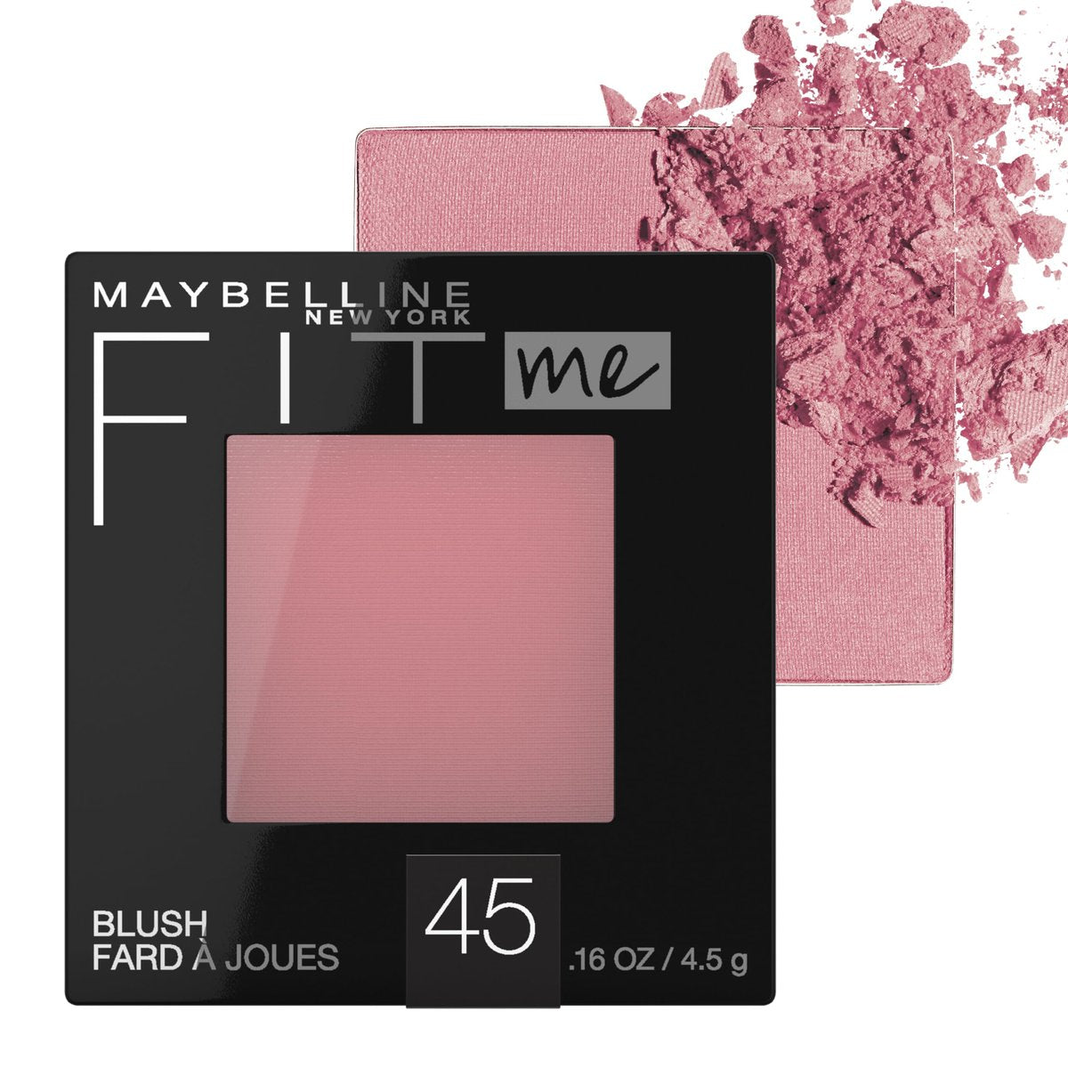 Maybelline Fit Me Blush - Plum 45 - Lightweight, Blendable, Long-Lasting All-Day Blush for a Natural Flush - görsel 1